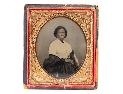 Lot 9 - An Ambrotype of an African-American Woman