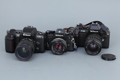 Lot 225 - A Collection of Nikon SLRs