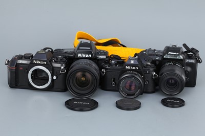 Lot 227 - A Collection of Nikon SLRs