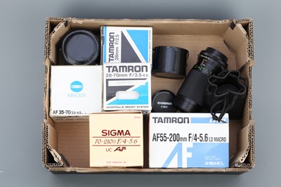 Lot 617 - Three Tamron Lenses in Box