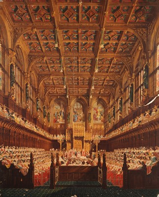 Lot 82 - Two Large Lithographs of the Lords and Commons 1858 after Joseph Nash