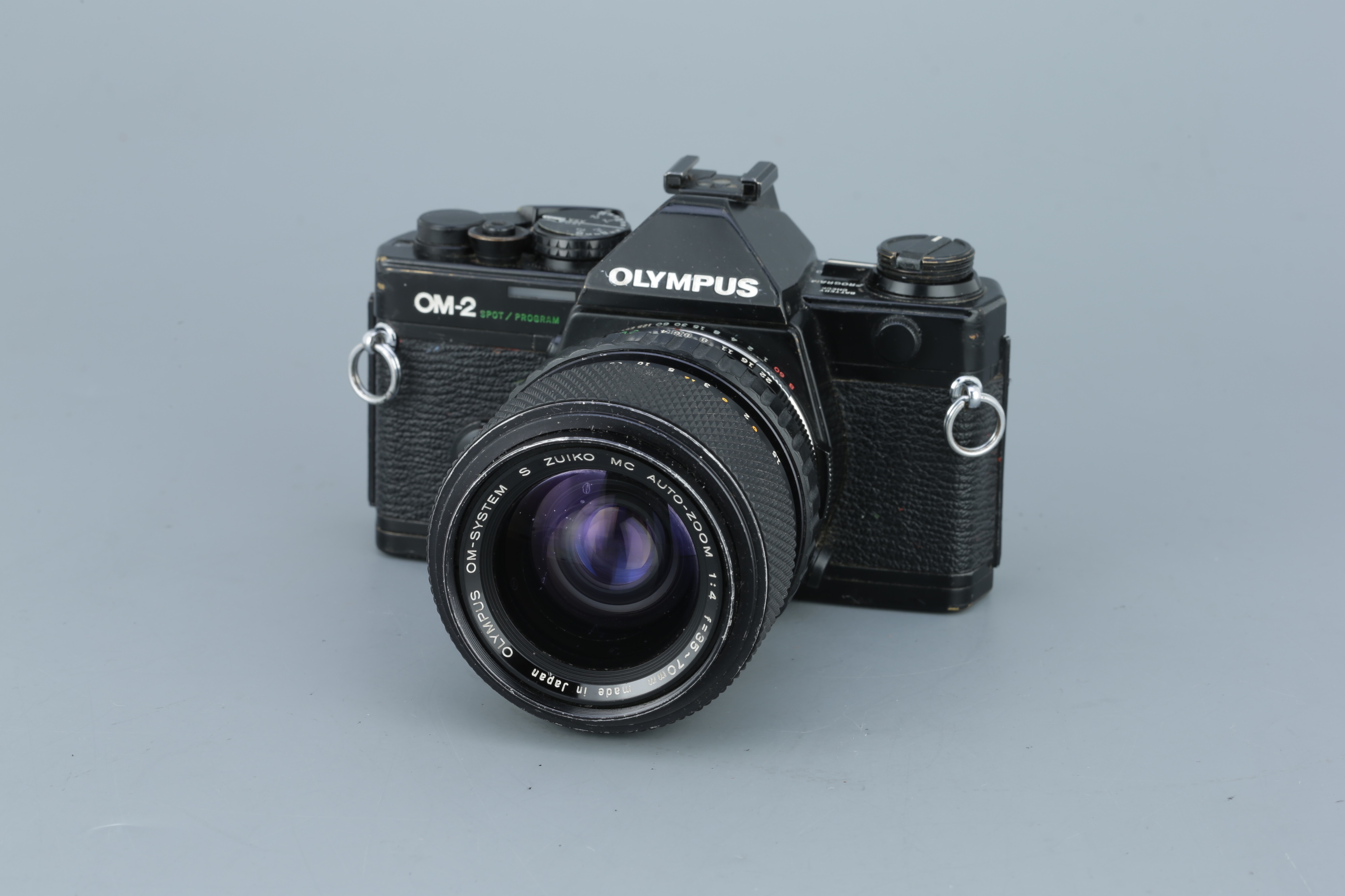 Micro Four Thirds Lens Olympus OM-2 Spot/Program Black 35mm SLR +