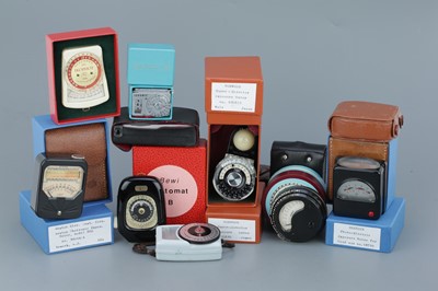 Lot 593 - A Selection of Various Light Meters