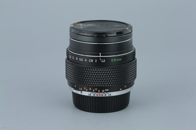 Lot 263 - An Olympus G.Zuiko Auto-S f/1.2 55mm Lens