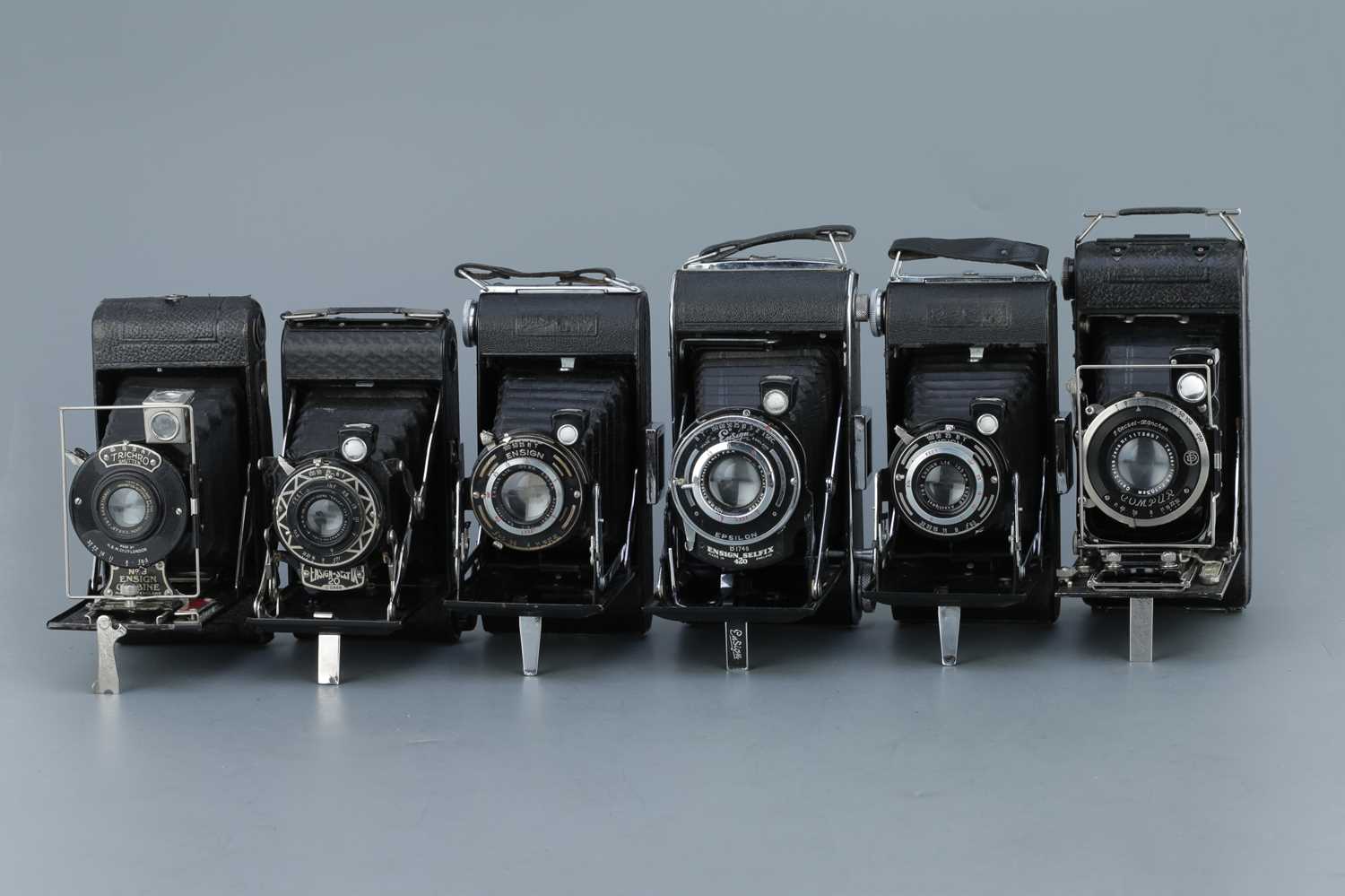 Lot 705 - Six Medium Format Folding Cameras