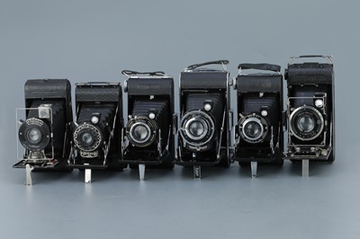 Lot 705 - Six Medium Format Folding Cameras