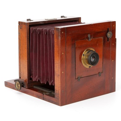 Lot 351 - A George Mason Half Plate Mahogany Tailboard Camera