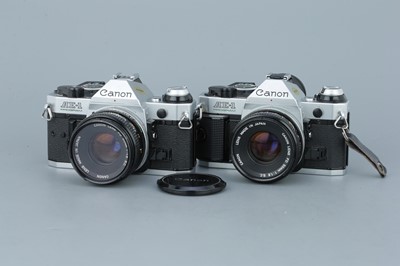 Lot 292 - Two Cannon AE-1 Program SLR Cameras