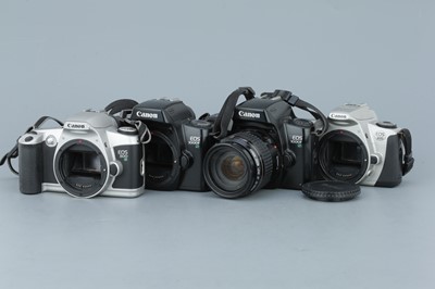 Lot 295 - Four Canon EOS SLR Cameras