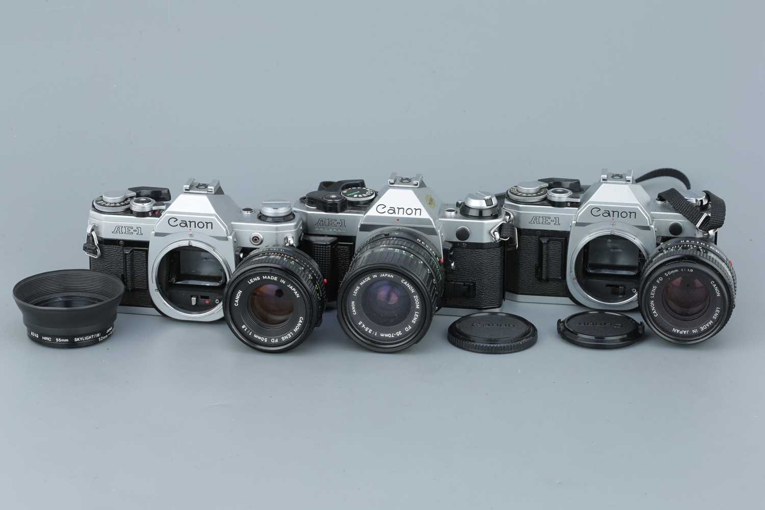 Lot 297 - Three Canon SLR Cameras