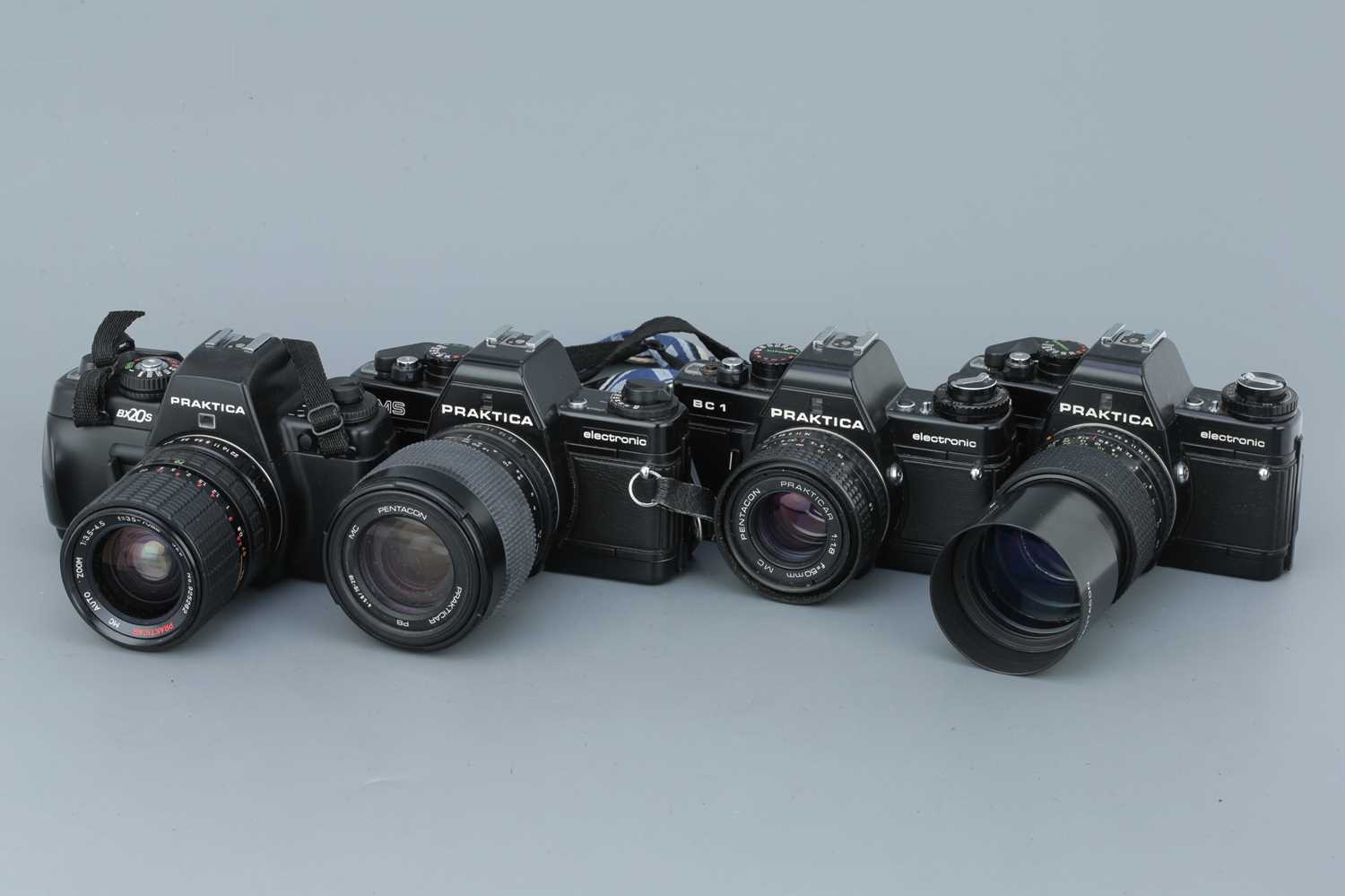 Lot 328 - Four Praktica B Series SLR Cameras