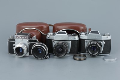 Lot 367 - Three Ihagee Exa SLR Cameras