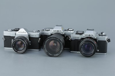 Lot 370 - Three Minolta 35mm SLR Cameras