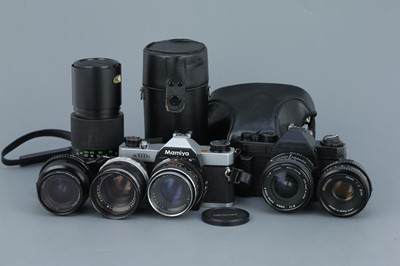 Lot 371 - A Selection of 35mm SLRs and Lenses