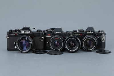 Lot 372 - Three Konica SLR Cameras