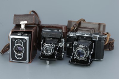 Lot 493 - Three Zeiss Ikon Medium Format Cameras