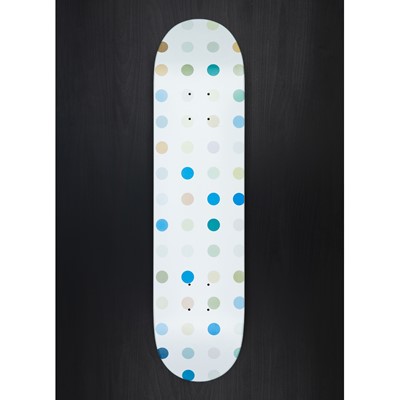 Lot 83 - DAMIEN HIRST (B. 1965) Spot Skateboard Deck, unique version printed in the wrong colours