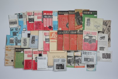 Lot 485 - A Good Selection of Rollei Manuals & Literature