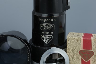 Lot 487 - A Rollei Carl Zeiss Jena Magnar 4x