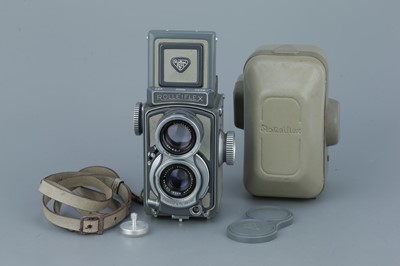 Lot 504 - A Rollei Baby Rolleiflex Grey 4x4 TLR Camera