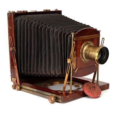 Lot 369 - A H. J. Redding Luzo Whole Plate Mahogany Field Camera