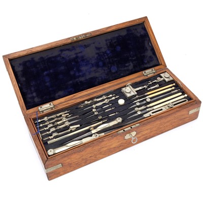 Lot 142 - A 3 Tier Case of Drawing Instruments