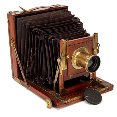 Lot 371 - A Charles G. Collins "Society" Whole Plate Mahogany Field Camera