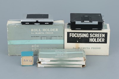 Lot 475 - A Selection of Mamiya Press Accessories