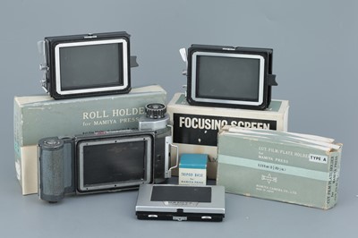 Lot 475 - A Selection of Mamiya Press Accessories