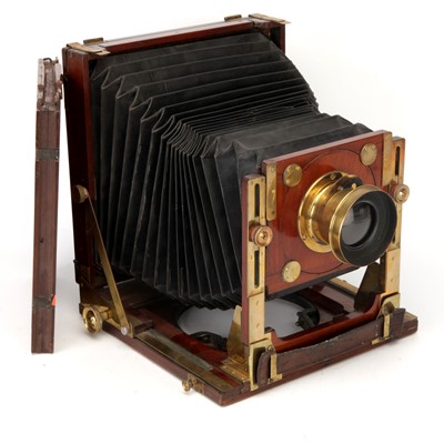 Lot 372 - A Fine R & J Beck 'The Pecrops' Whole Plate Mahogany Field Camera