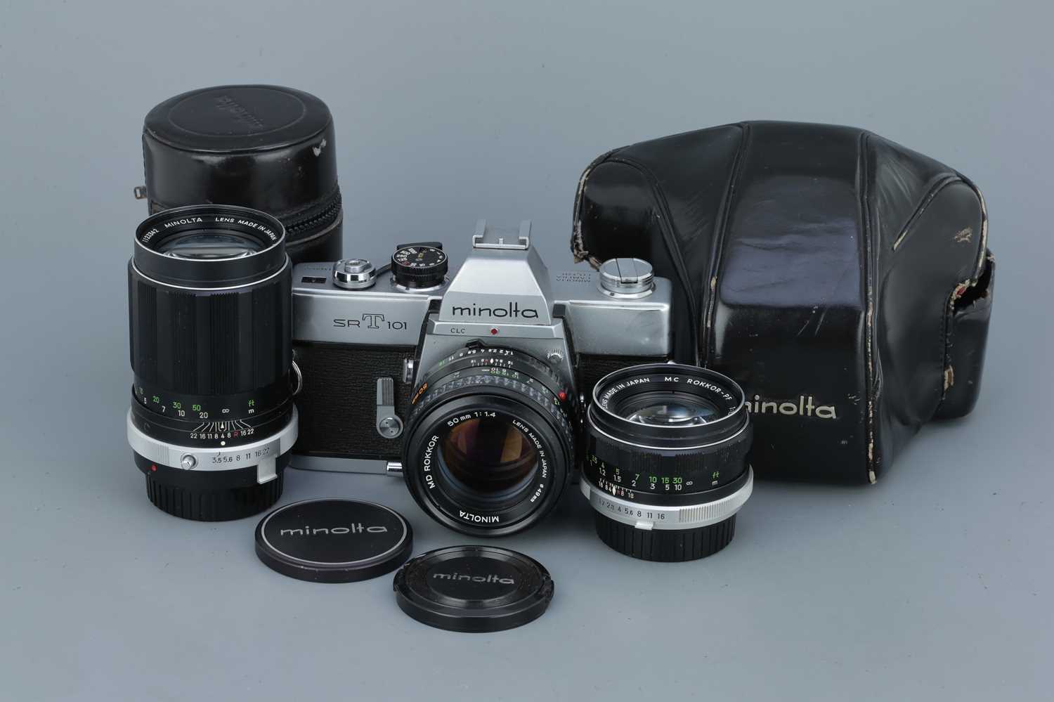 Lot 383 - A Minolta SRT 101 SLR Camera