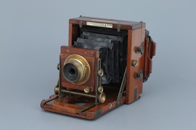 Lot 724 - A J. Lancaster & Son Quarter Plate Mahogany Camera