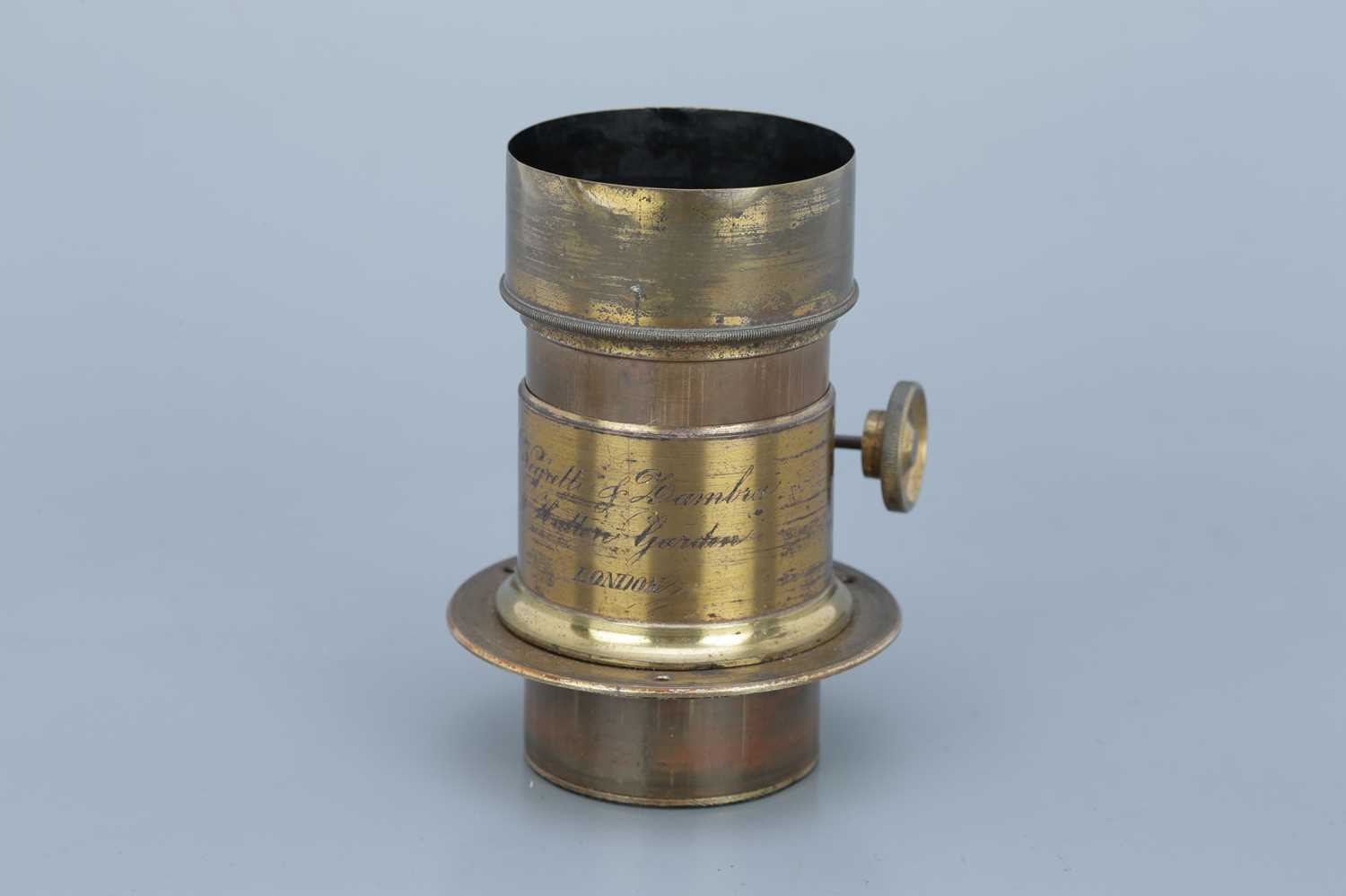 Lot 633 - A Negretti & Zambra Petzval Brass Lens