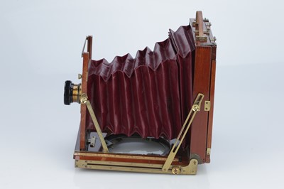 Lot 723 - A Fine Mahogany Whole Plate Field Camera