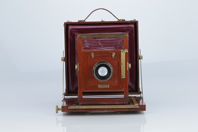 Lot 723 - A Fine Mahogany Whole Plate Field Camera