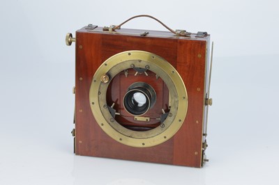 Lot 723 - A Fine Mahogany Whole Plate Field Camera