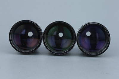 Lot 307 - Three Canon FD f/2.8 200mm Lenses