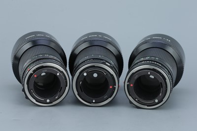 Lot 307 - Three Canon FD f/2.8 200mm Lenses