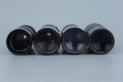 Lot 308 - Four Canon FD Telephoto Lenses