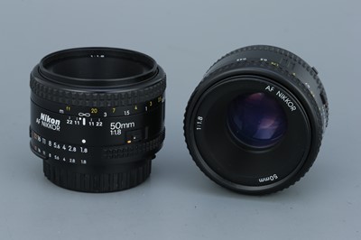 Lot 239 - Two Nikon NIkkor AF f/1.8 50mm Lenses