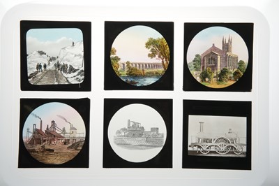 Lot 159 - Magic Lantern Slides of Trains and Railways