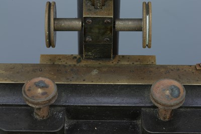 Lot 29 - An Unusual Micrometer Measuring Microscope By Beck