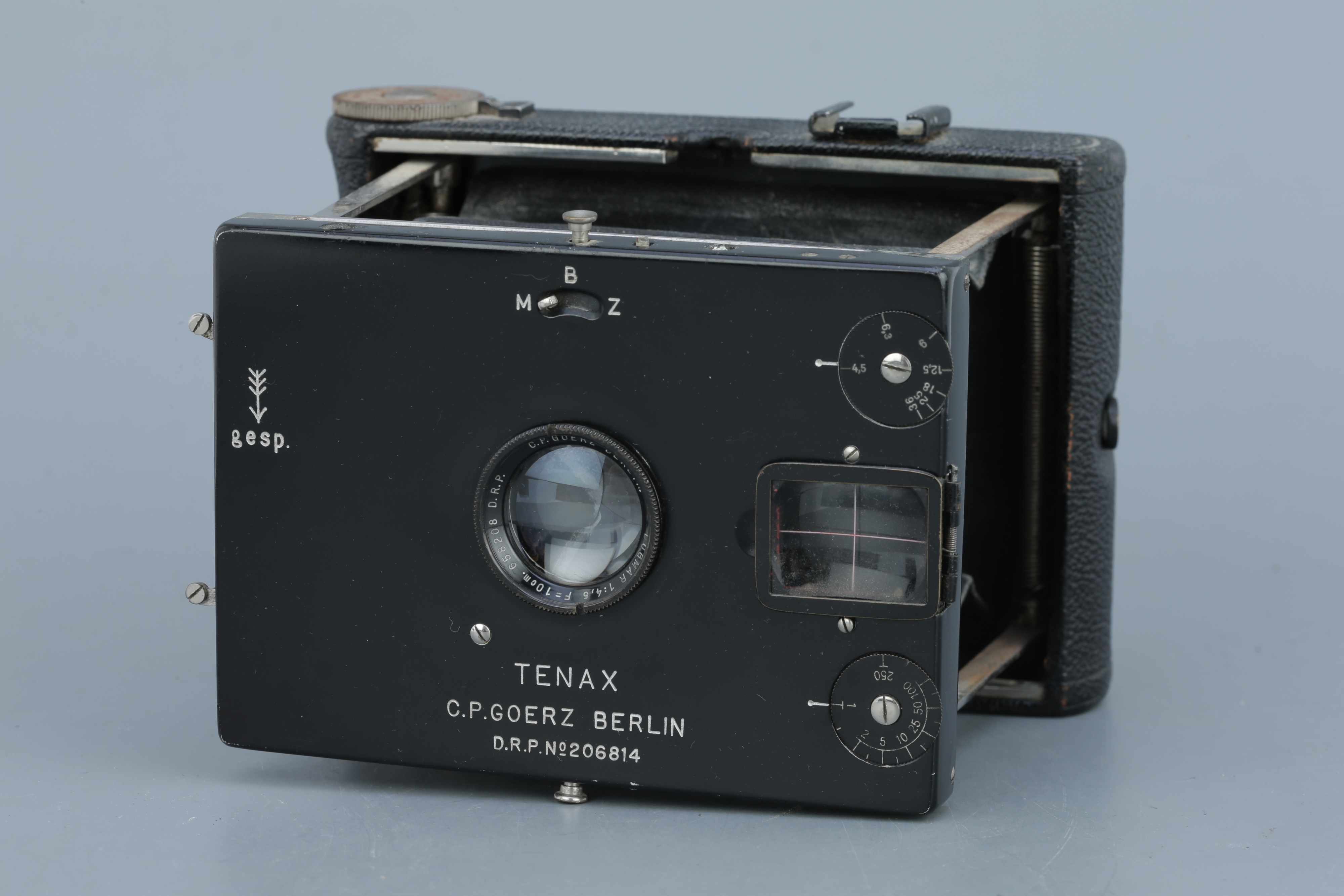 Appareil photo à plaques Goerz avec objectif Tenastigmat 1:6 Appareil photo à plaques Goerz avec objectif Tenastigmat 1:6