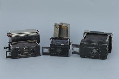 Lot 669 - Three Gaumont Block-Notes Folding Strutt Cameras