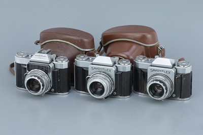 Lot 395 - Three Royer Savoyflex Cameras