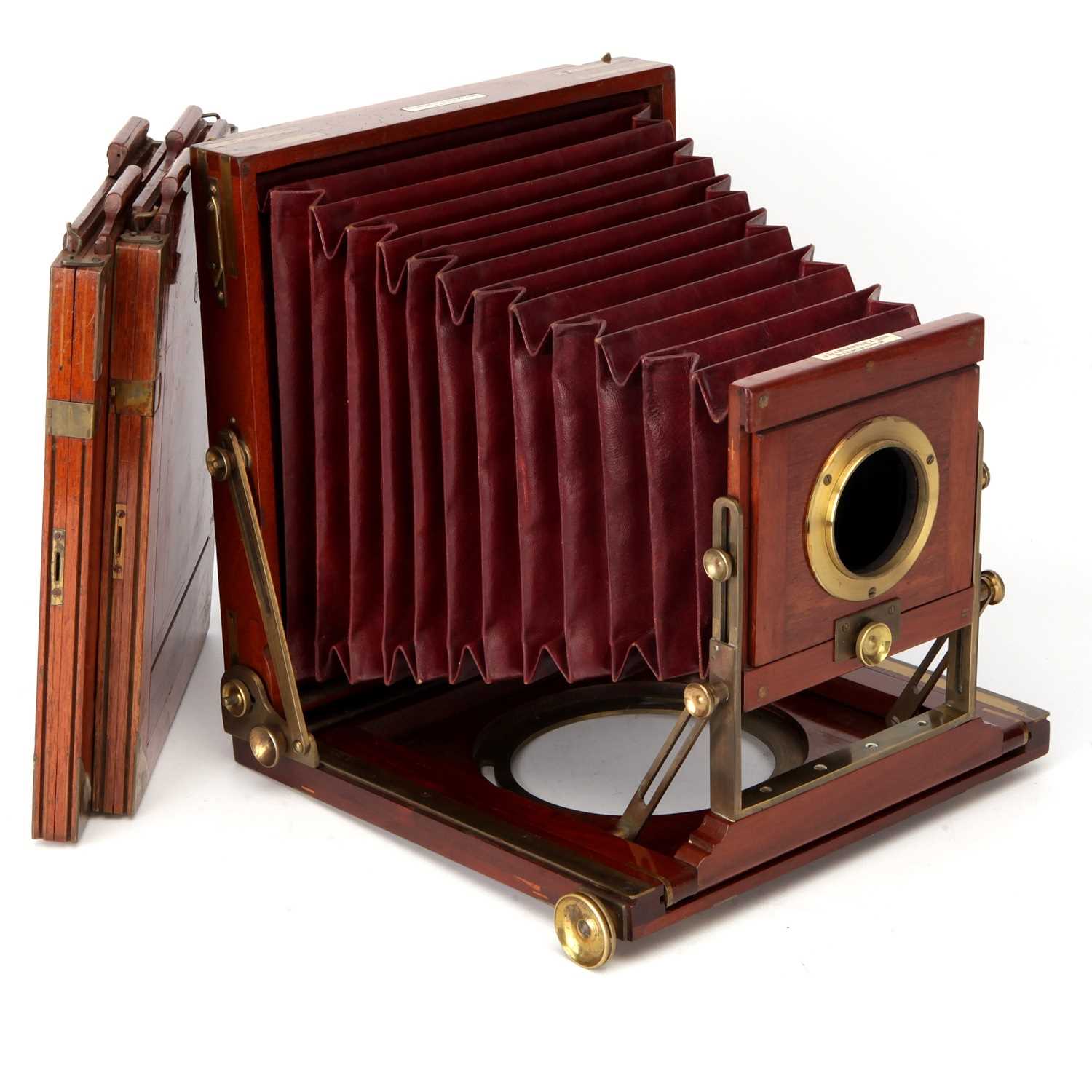 Lot 386 - A J. Lancaster & Son Imperial Instantograph Whole Plate Mahogany Field Camera