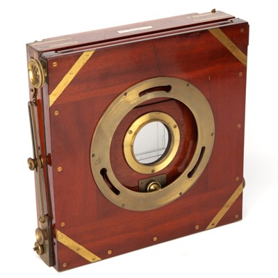 Lot 386 - A J. Lancaster & Son Imperial Instantograph Whole Plate Mahogany Field Camera