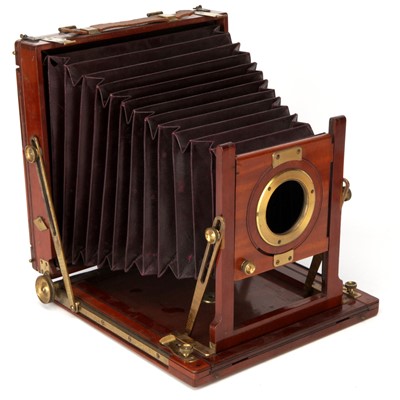 Lot 388 - A F. K. Hurman & Co. Whole Plate Mahogany Field Camera