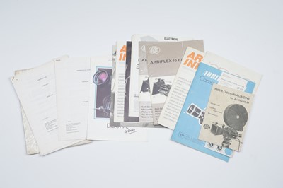 Lot 143 - A Selection of Arriflex Cine Camera Literature