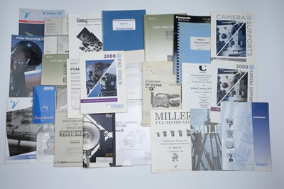 Lot 144 - A Selection of Professional Video, Lens & Lighting Equipment Manuals & Brochures
